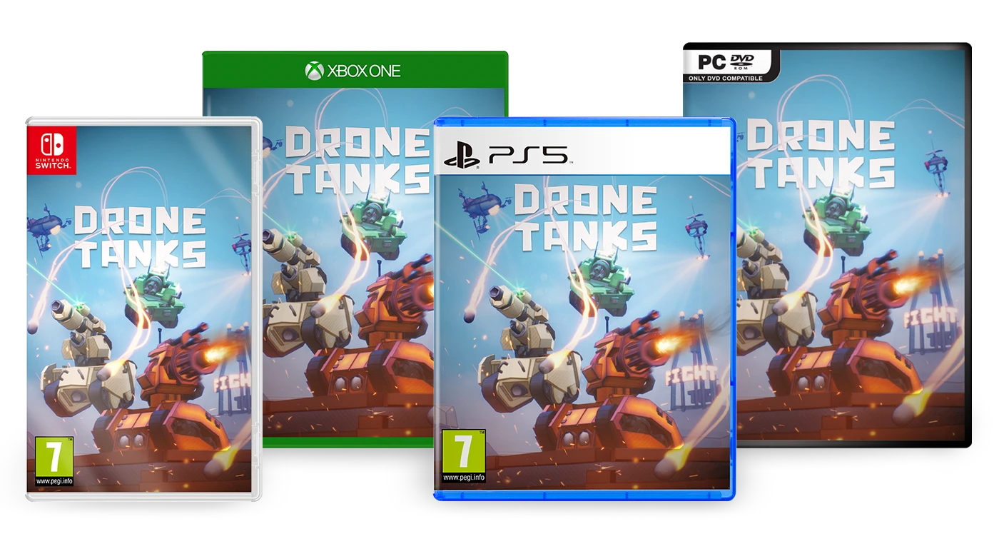DroneTanks game cases and platforms